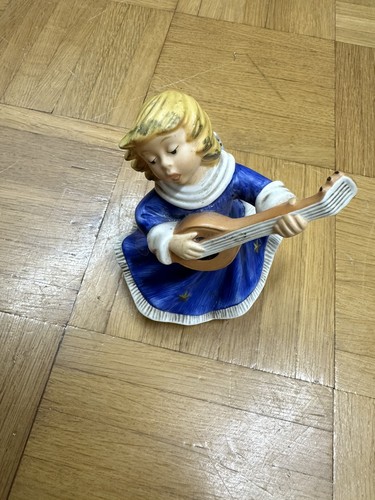 Goebel engel figur mit laute - goebel,