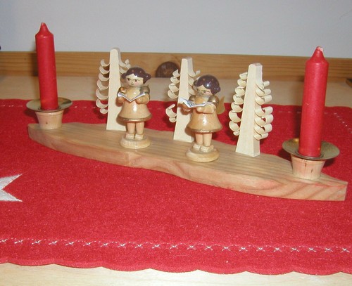 Alter kleiner leuchter holz - alter,